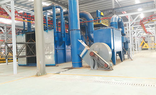 懸鏈式拋丸清理機除塵系統