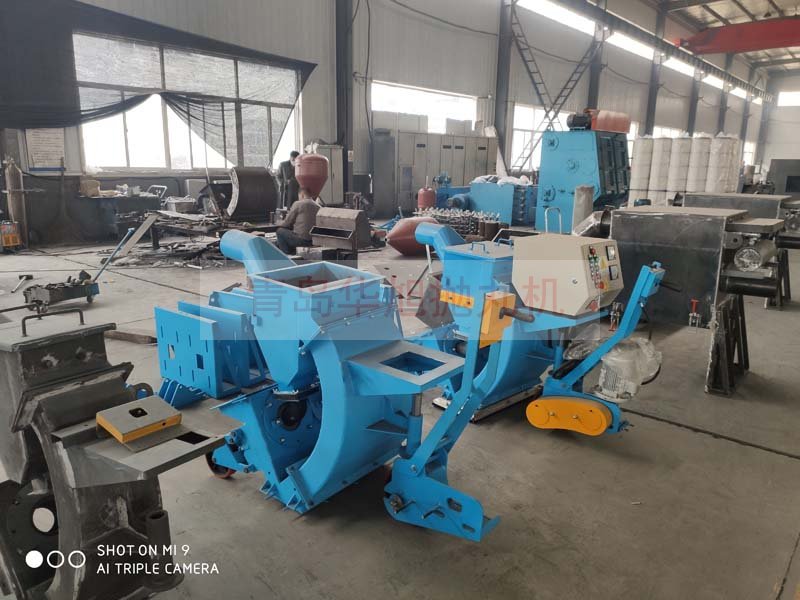 移動式路面拋丸機(jī)加工區(qū)